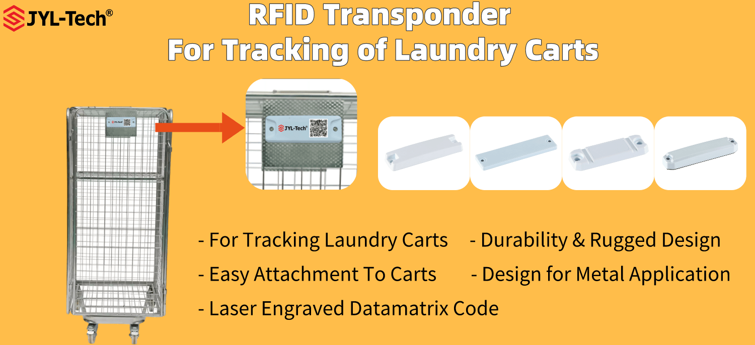 세탁 트롤리 추적을 위한 JYL-Tech UHF TrolleyChip